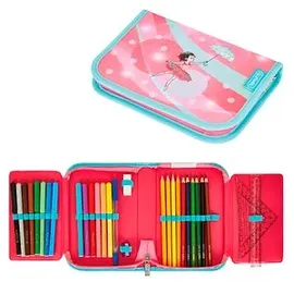 Herlitz Federmäppchen befüllt Ballet Love Motiv 31-teilig, 20,5 x 14,0 cm