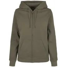 Build Your Brand Basic Reißverschlusspullover - Olive / 4XL
