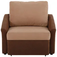 Home Affaire Schlafcouch Kunstleder 2-Sitzer Braun