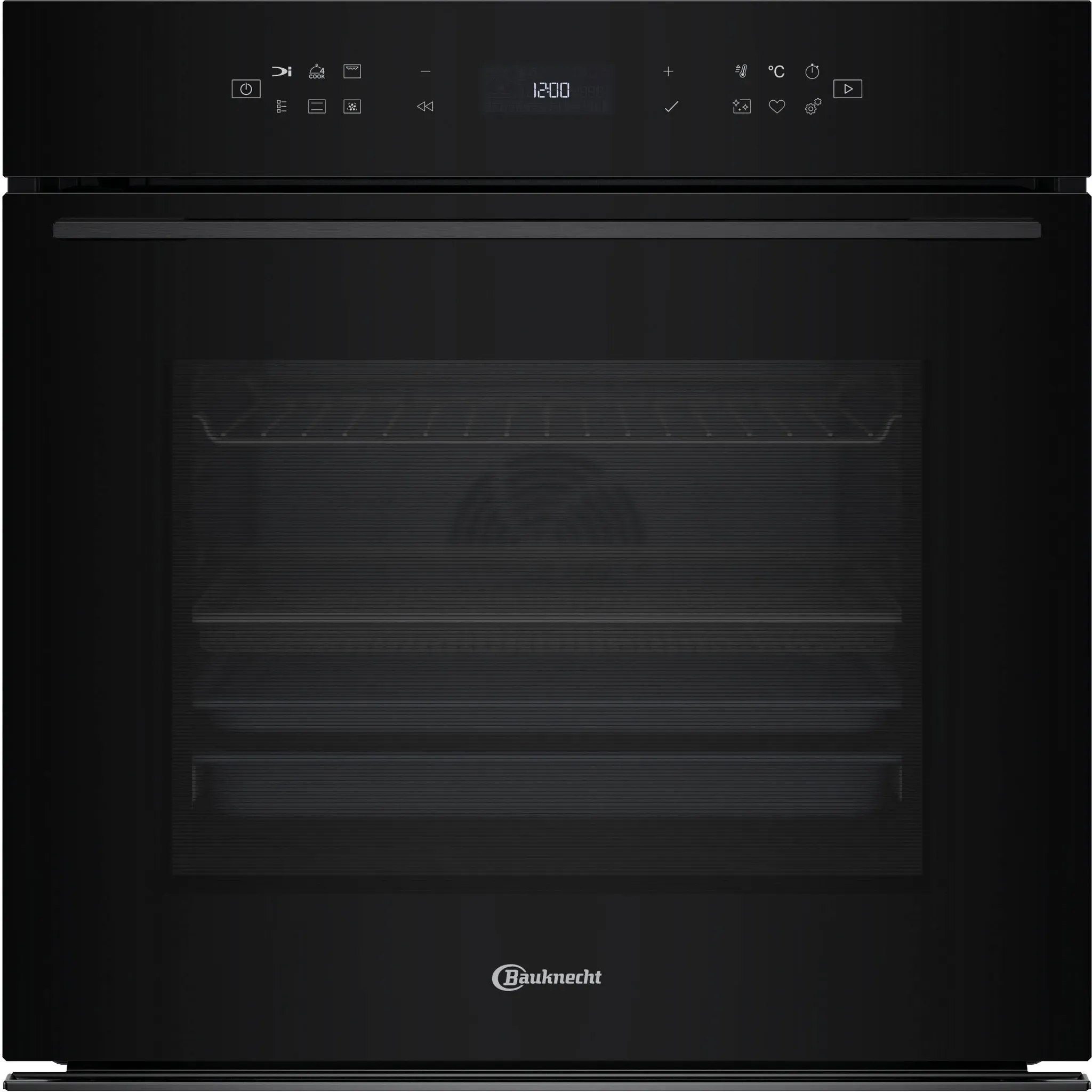 BAUKNECHT Einbaubackofen "BBI78PT1SK", Energieeffizienz: A+, schwarz, B:60cm, Backöfen, 310C Pizza-Funktion – wie frisch aus dem Steinofen, AirFry-Funktion, Einbaubackofen