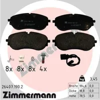 ZIMMERMANN Bremsbelagsatz, Scheibenbremse