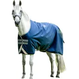 Horseware Ireland Outdoordecke 0g Amigo® Bravo 12 Original Regendecke Navy/Titanium Grey & Silver 130 (6'0) - Navy/Grau