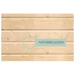 Gartenhaus-Fußboden KARIBU "für Gartenhaus Østen 4", beige (naturbelassen), B:327,9cm H:1,6cm T:360,8cm, Holz, Gartenhaus-Fußböden, Fichte naturbelassen