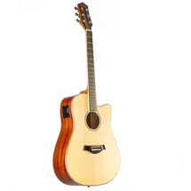 Red Hill DCE-S NT Natural Dreadnought Cutaway Westerngitarre, Massive Fichtendecke, Sapele Korpus, JM-6T Tonabnehmer, Stimmgerät, 4-Band Equalizer