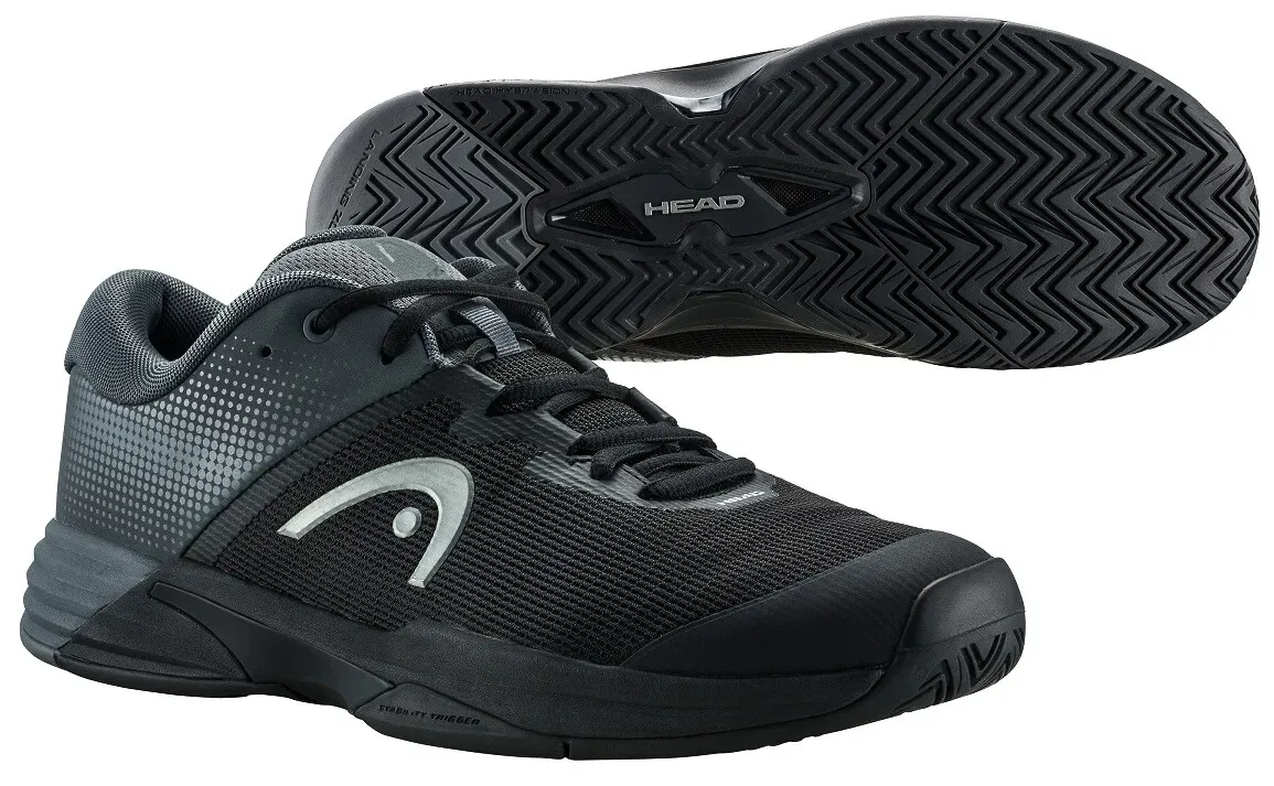 Herren Tennisschuhe Head Revolt Evo 2.0 AC Black/Grey  EUR 41 - Schwarz