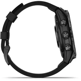 Garmin Epix Pro (Gen 2) Sapphire 47 mm schwarz/carbongrau Titan mit Lederarmband