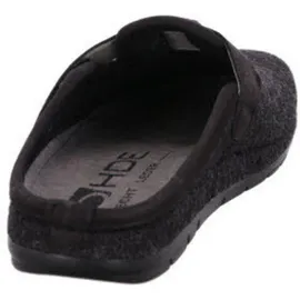 ROHDE Herren Hausschuhe Pantoffeln Rodigo-H 6741, Größe:46 EU, Farbe:Schwarz - 46