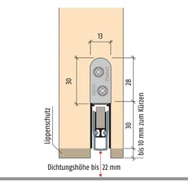 Planet Türdichtung HS 1-s.L.835mm Alu.silberf.HLT PLANET