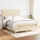 vidaXL Boxspringbett 140 x 200 cm Creme