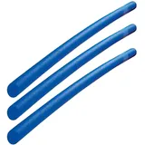 EXPLORER Poolnudel Schwimmnudel 160x7 cm aus PU-Schaum (3 Stück, Blau)