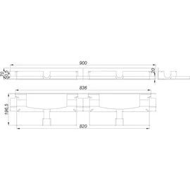 Dallmer Schallschutzelement DallFlex Duo Plan