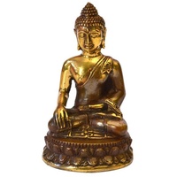 Saraswati Thai Buddha" Messing antik 4 x 8 cm