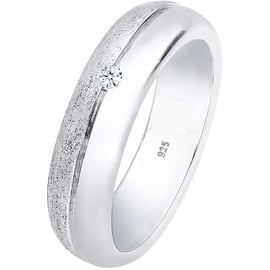 Elli DIAMORE Ring Damen Basic Bandring Diamant (0.03 ct.) 925 Silber