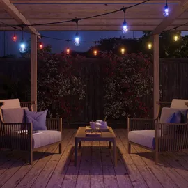 Nanoleaf Lichterkette Essentials Matter Smart Outdoor 15 m Schwarz
