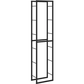 vidaXL Brennholzregal Stahl 50 x 30 x 209 cm Schwarz