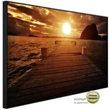 Papermoon Infrarotheizung Steg Sonnenuntergang 750 W Bunt