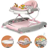 Bronea 4in1 Gehfrei Baby Lauflernwagen Schaukel Lauflernhilfe Babywalker Geprüft