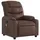 vidaXL Massagesessel 147 x 80,5 x 0 cm Braun Kunstleder mit Fernbedienung