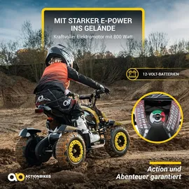 ACTIONBIKES MOTORS Elektro-Kinderquad Cobra 800 Watt grün/schwarz (Grün/Schwarz)