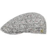LIERYS Gold Roberts Flatcap Herren Made in Italy Handmade Baumwolle Gefütterte Schirmmütze Modernes Muster Lässige Schiebermütze Herren Frühling Sommer blau-rot 56 cm - 56