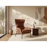 vente-unique Sessel DINNIA Leder 69 x 71 x 70 cm Khaki