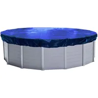 Quick Star Poolabdeckung Blau Kunststoff, Rund Planenmaß 520cm Passend