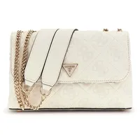 GUESS Adelasia Convertible Xbody Flap Bag Creme White - 25 x 13 x 7 cm