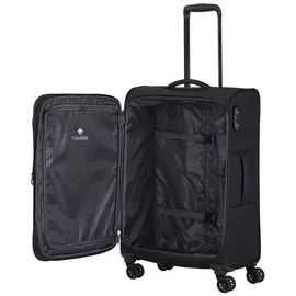 Travelite Chios 4 Rollen Kofferset 3-teilig mit Dehnfalte Koffer & Trolleys Schwarz