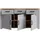 Forte Bohol 166 x 87,2 x 42 cm grau / Weiß