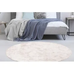 Hochflor-Teppich CALO-DELUXE "Masada 900" Gr. 10, rosa, H:40mm Ø:160cm, Kunstfaser, Teppiche, Wohnzimmer