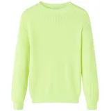 vidaXL Kinderpullover Gestrickt Neongelb 140