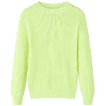 vidaXL Kinderpullover Gestrickt Neongelb 140