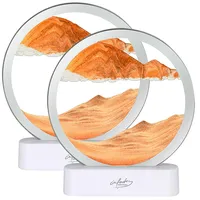 Infactory 3D Sandbild LED mit USB-Betrieb 16 x 4 x 19 cm 2er-Set