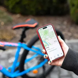 FIXED Tag Reflector with Find My - Fahrrad-Tracker schwarz/rot