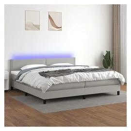 vidaXL Boxspringbett 200 x 200 cm Hellgrau