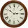 Holzwerk Wanduhr 35,0 cm 35x35x2,2 beige/braun/weiß