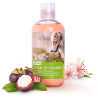 Nobleza Hundeshampoo gegen Juckreiz Milben Pilz, Sensitive-Shampoo Katze, Anti-Bakteriell, Lindert Hautreizungen, auch für Welpen und Kätzchen 250ml (Rot)