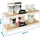Proregal Schwerlastregal MINI WOOD YETI TWO HxBxT 90x150x60cm | Fachlast 400kg | Weiß