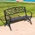 Outsunny Gartenbank 127 x 60 x 85 cm schwarz