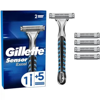 Gillette Sensor Excel Rasierer + 3 Klingen