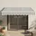 [en.casa] Markise Bitonto 250 x 200 cm grau/weiß