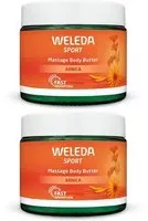 WELEDA Massage Body Butter Baume 2x150 ml