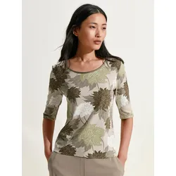 Le T-shirt imprimé fleuri  Marc Cain beige