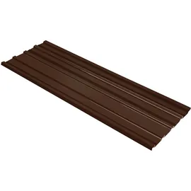 vidaXL Dachpaneel 12 Stk. Braun 129 x 45 cm Verzinkter Stahl
