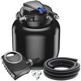 Wiltec SunSun CPA-50000 SET bis 100000l 55W UVC NEO10000 Pumpe Schlauch Teichfilterset