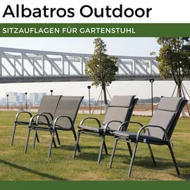 Albatros Hochlehner Auflage 99 x 45 x 5 cm anthrazit 4-tlg.