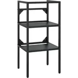 vidaXL Badezimmer Waschtischgestell 40 x 83 x 38 cm Schwarz