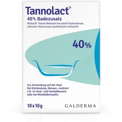Tannolact 40% Badezusatz Beutel 10X10 g Bad