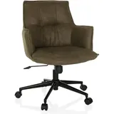 hjh living Homeoffice Stuhl gepolstert SOLAO Life Stoff Grün