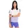 adidas Own The Run Climacool 3-Streifen T-Shirt White / Violet Tone L